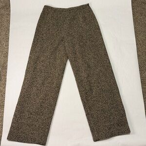Ann Taylor Women's Brown Beige Tweed Wool Blend Straight Leg Dress Pants